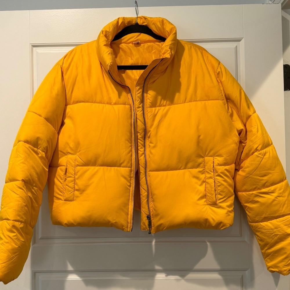 Double Zero Women's Puffer Jacket - Golden Yellow